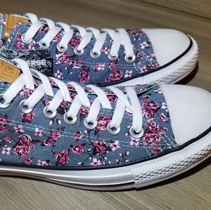 Converse Chuck Taylor All Star Denim Floral Shoes